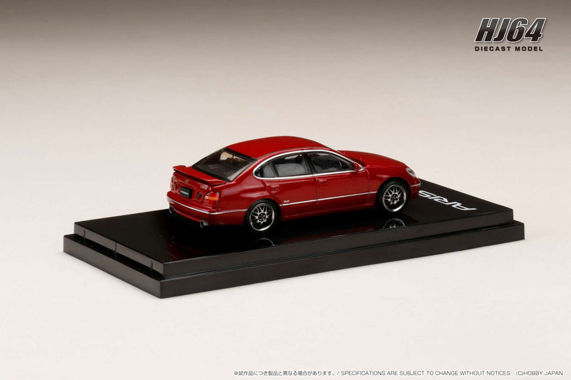 *PREORDER* Hobby Japan 1:64 Toyota Aristo (V300) Vertex Edition Early Custom Version in Red Mica