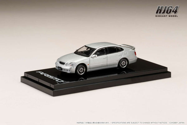 *PREORDER* Hobby Japan 1:64 Toyota Aristo (V300) Vertex Edition Early Custom Version in Silver Metallic