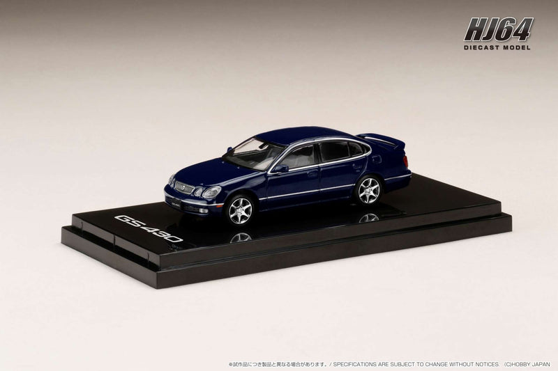 *PREORDER* Hobby Japan 1:64 Lexus GS430 (US Spec LHD) in Blue Pearl