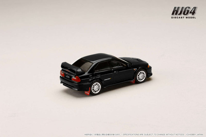 *PREORDER* Hobby Japan 1:64 Mitsubishi Lancer GSR EVO V 1998 with Mud Flap in Pyreness Black