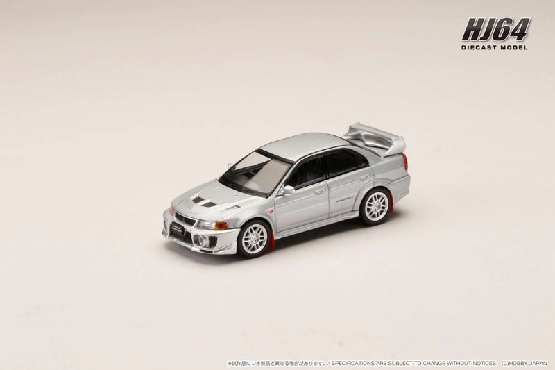 *PREORDER* Hobby Japan 1:64 Mitsubishi Lancer GSR EVO V 1998 with Mud Flap in Satellite Silver