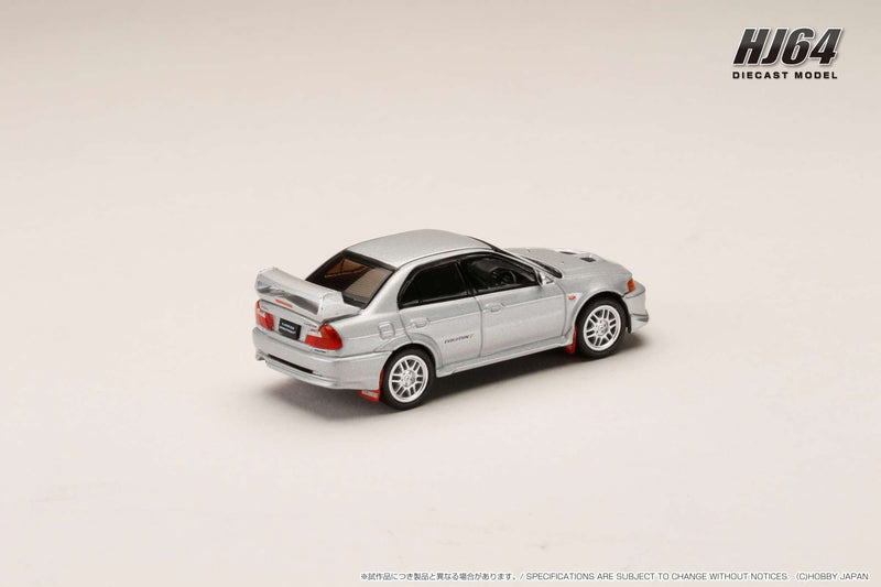 *PREORDER* Hobby Japan 1:64 Mitsubishi Lancer GSR EVO V 1998 with Mud Flap in Satellite Silver