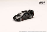 Hobby Japan 1:64 Mitsubishi Lancer GSR EVO VI 1999 with Mud Flap in Pyreness Black