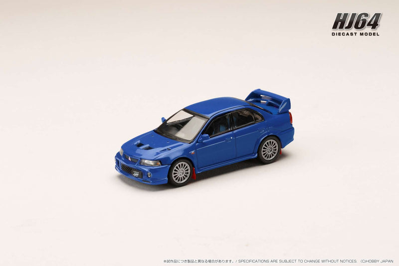 Hobby Japan 1:64 Mitsubishi Lancer GSR EVO VI 1999 with Mud Flap in Lance Blue