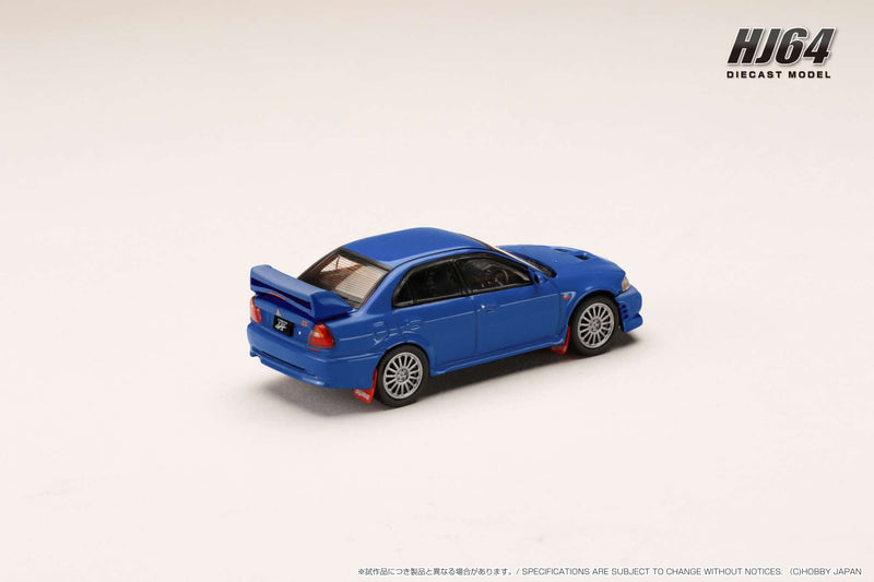 Hobby Japan 1:64 Mitsubishi Lancer GSR EVO VI 1999 with Mud Flap in Lance Blue