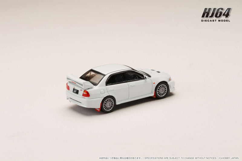 Hobby Japan 1:64 Mitsubishi Lancer GSR EVO VI 1999 with Mud Flap in Scortia White