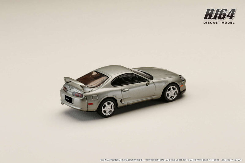 Hobby Japan 1:64 Toyota SUPRA RZ (JZA80) with Active Spoiler in Silver Metallic Graphite