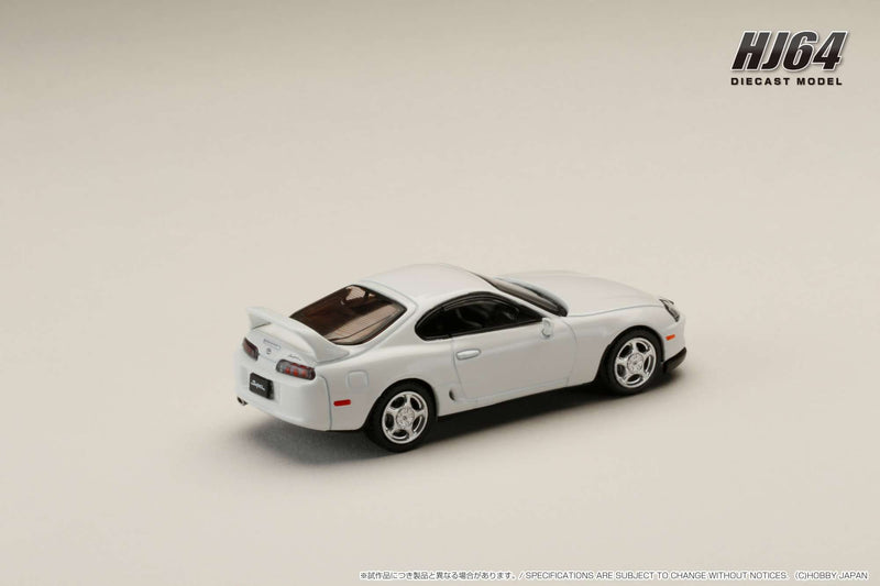 Hobby Japan 1:64 Toyota SUPRA RZ (JZA80) with Active Spoiler in Super White II