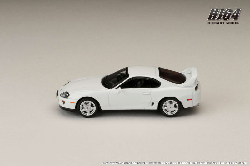 Hobby Japan 1:64 Toyota SUPRA RZ (JZA80) with Active Spoiler in Super White II