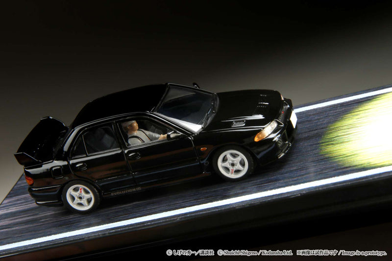 Hobby Japan 1:64 Mitsubishi Lancer RS Evolution Ⅲ / Initial D VS Ryosuke Takahashi with Kyoichi Sudo Figure