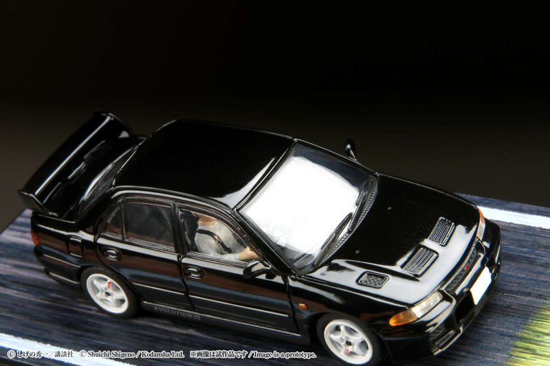 Hobby Japan 1:64 Mitsubishi Lancer RS Evolution Ⅲ / Initial D VS Ryosuke Takahashi with Kyoichi Sudo Figure