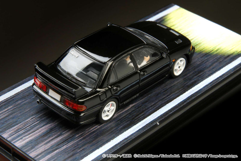 Hobby Japan 1:64 Mitsubishi Lancer RS Evolution Ⅲ / Initial D VS Ryosuke Takahashi with Kyoichi Sudo Figure