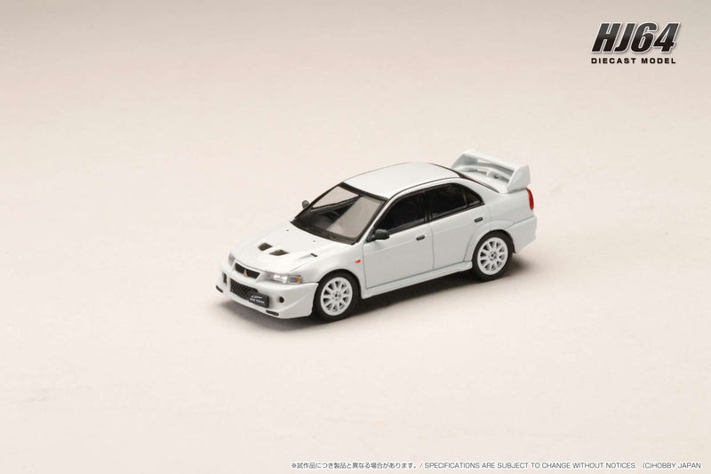 *PREORDER* Hobby Japan 1:64 Mitsubishi Lancer GSR EVO 6 (T.M.E.) in Scortia White