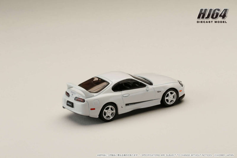 Hobby Japan 1:64 Toyota SUPRA RZ (JZA80) Custom Version with Active Spoiler in Super White II