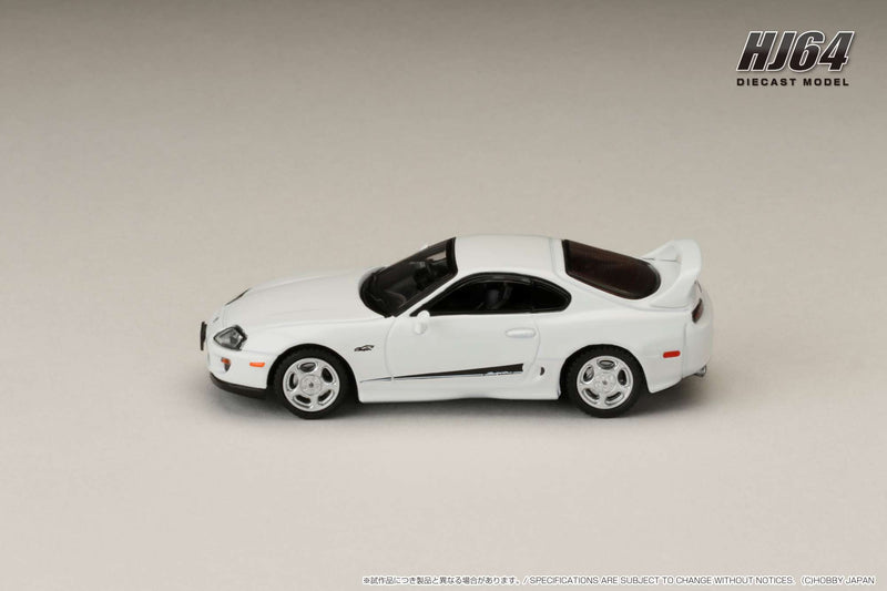 Hobby Japan 1:64 Toyota SUPRA RZ (JZA80) Custom Version with Active Spoiler in Super White II