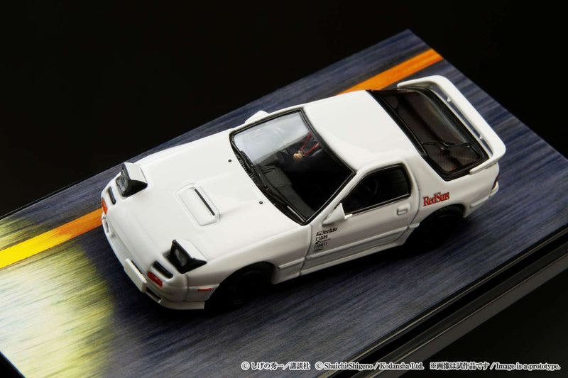 Hobby Japan 1:64 Mazda RX-7 (FC3S) Initial D VS Kyoichi Sudo with Ryosuke Takahashi Figure