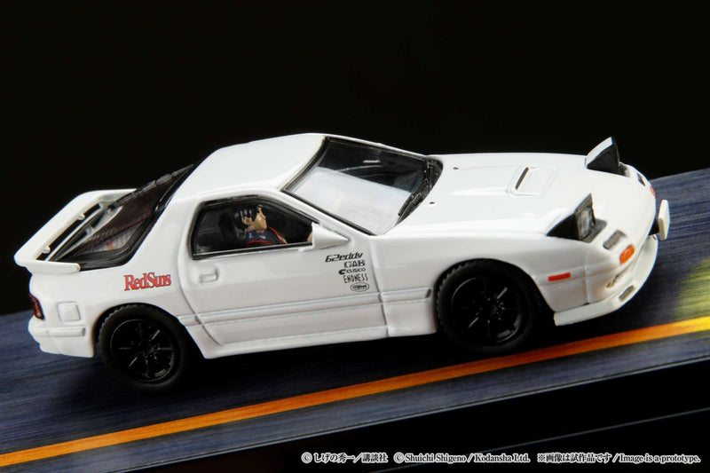 Hobby Japan 1:64 Mazda RX-7 (FC3S) Initial D VS Kyoichi Sudo with Ryosuke Takahashi Figure