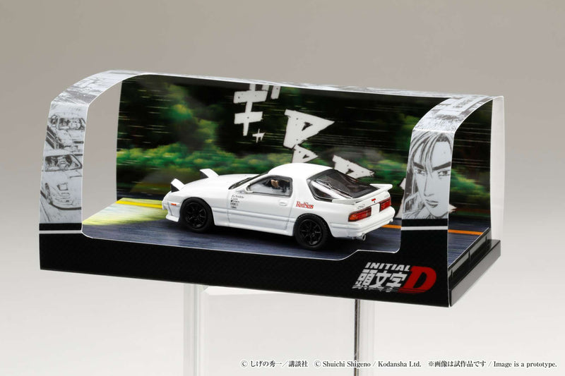 Hobby Japan 1:64 Mazda RX-7 (FC3S) Initial D VS Kyoichi Sudo with Ryosuke Takahashi Figure