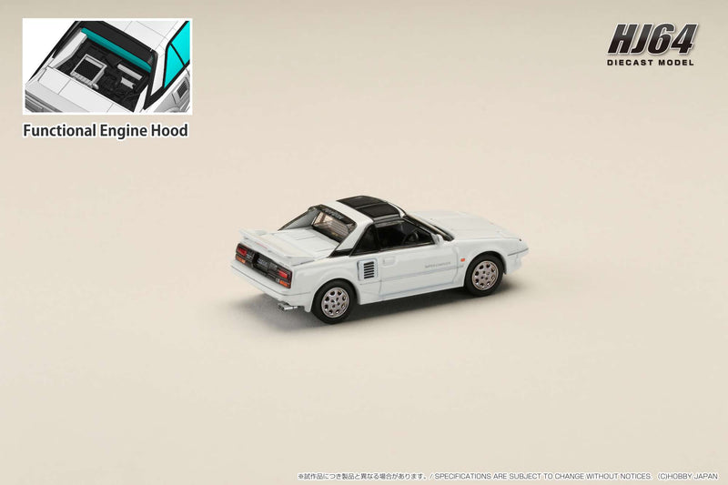 Hobby Japan 1:64 Toyota MR2 1600G-Limited Supercharged 1988 T-Top in Super White II