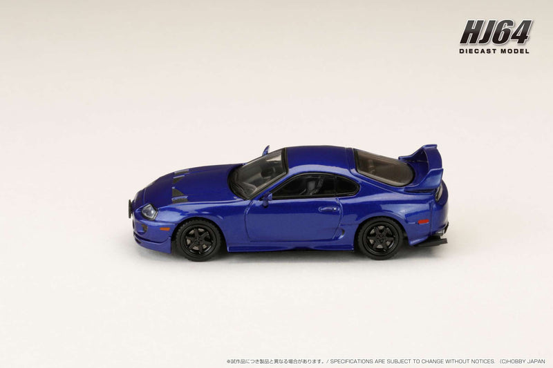 Hobby Japan 1:64 Toyota Supra (JZA80) JDM Custom Version in Blue Mica Metallic