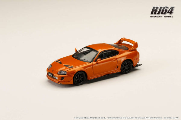 Hobby Japan 1:64 Toyota Supra (JZA80) JDM Custom Version in Orange Metallic