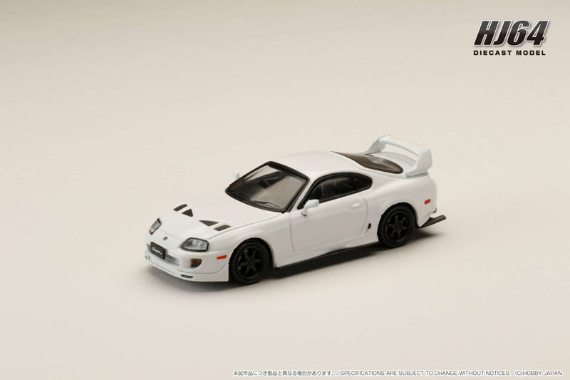 Hobby Japan 1:64 Toyota Supra (JZA80) JDM Custom Version in Super White II