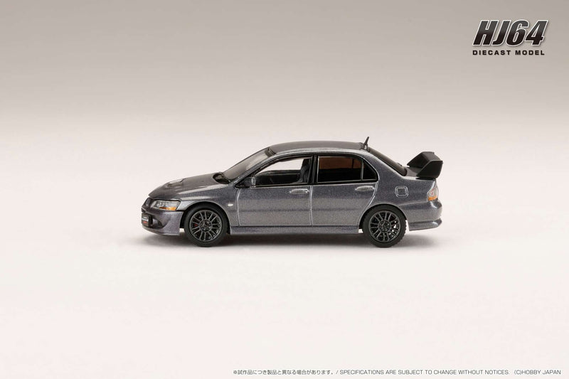 Hobby Japan 1:64 Mitsubishi Lancer EVO 8 MR GSR with Engine Display Model in Medium Purple Gray Mica