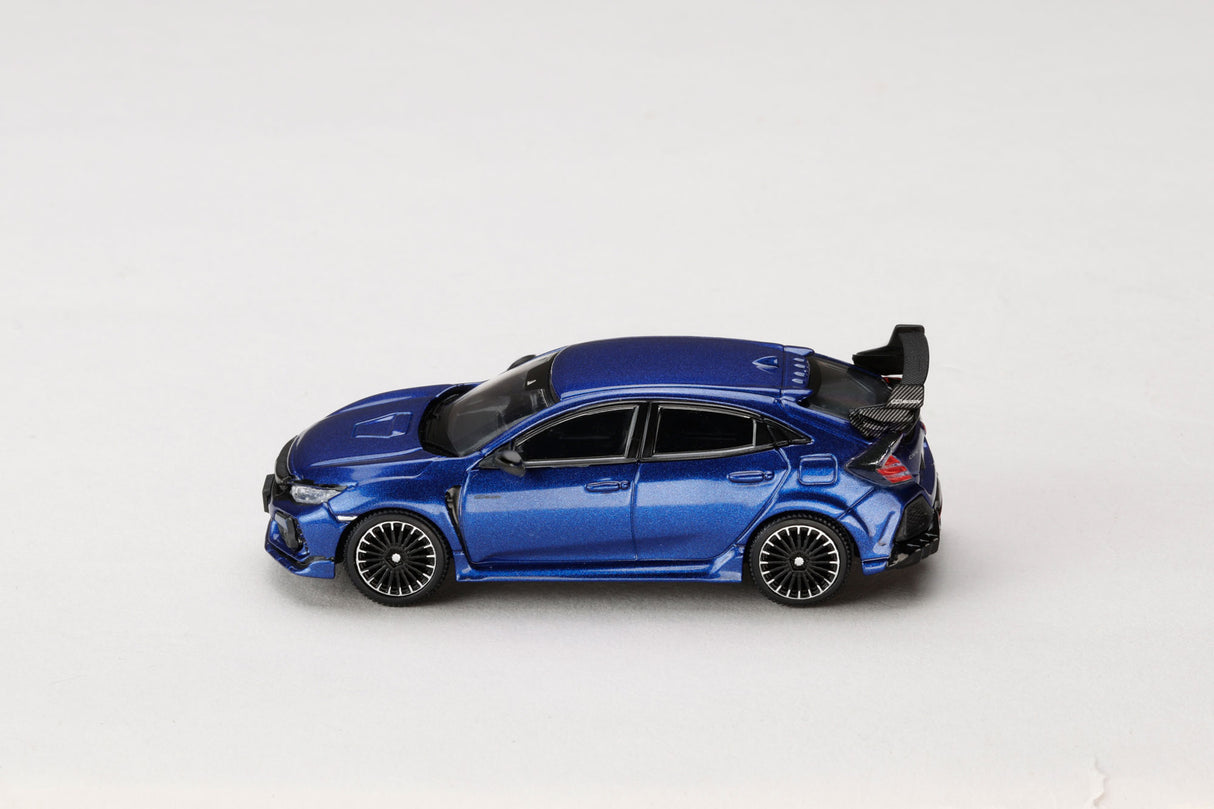 *PREORDER* Hobby Japan 1:64 Honda Civic Type-R (FK8) MUGEN in Racing Blue Pearl