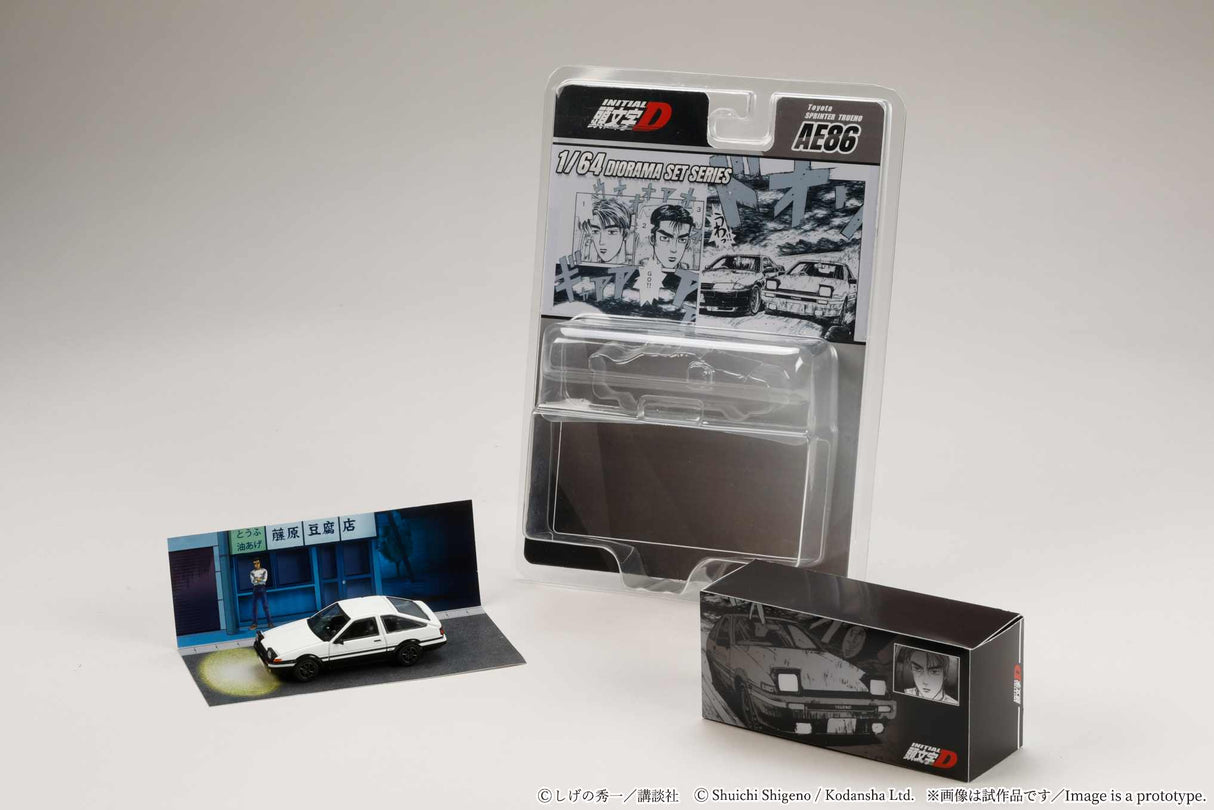 *PREORDER* Hobby Japan 1:64 Toyota SPRINTER TRUENO (AE86)/ INITIAL D Takumi Fujiwara  VS Takeshi Nakazato