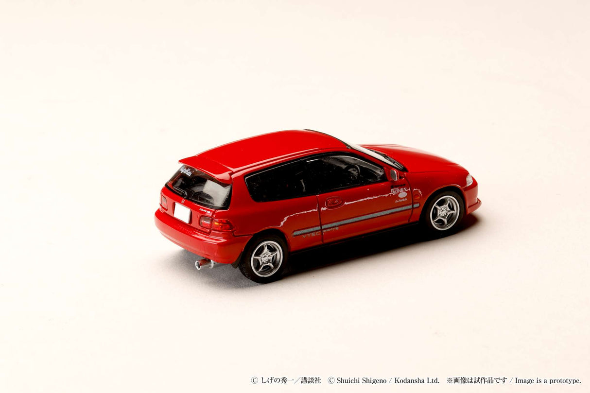 Hobby Japan 1:64 Honda CIVIC (EG6) Myogi Night Kids / INITIAL D Shingo Shoji VS Takumi Fujiwara