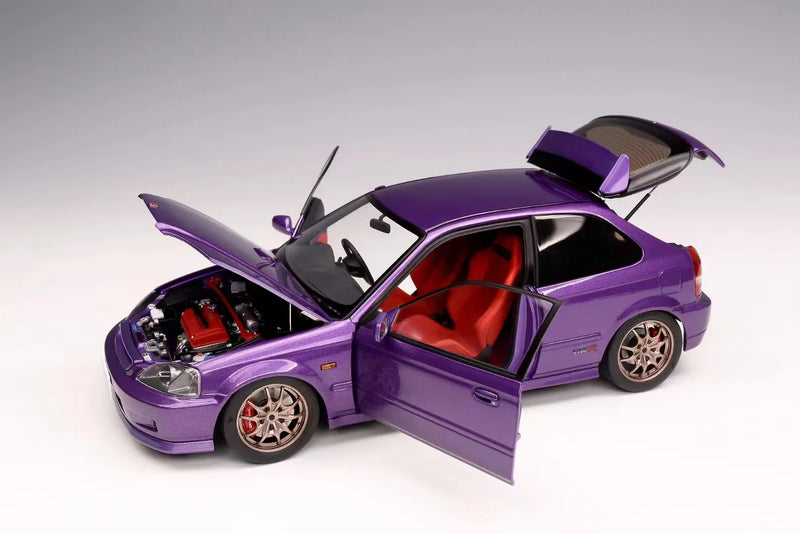 MotorHelix 1:18 Honda Civic Type-R Late Version (EK9) in Purple