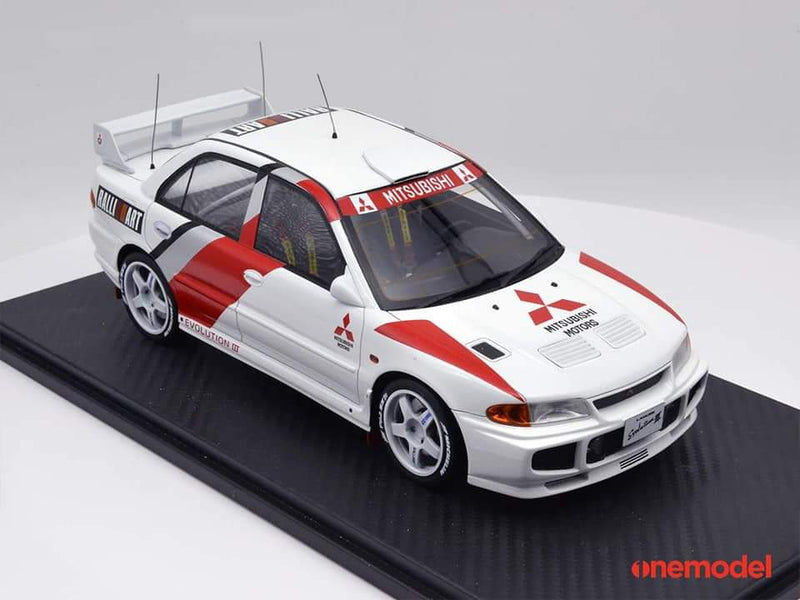 One Model 1:18 Mitsubishi Lancer EVO III WRC Racing Version 2