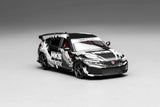 MotorHelix 1:64 Honda Civic Type-R (FL5) HKS Livery in Matte Black