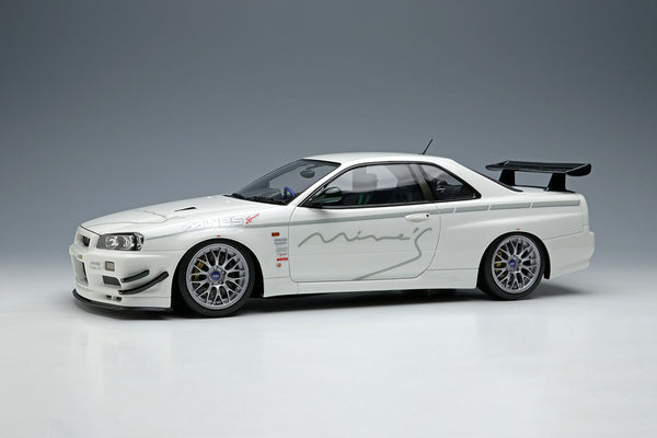 Make Up Co., Ltd / Eidolon 1:18 Nissan Skyline GT-R (BNR34) Mine's V-spec N1 2021 with BBS Wheel