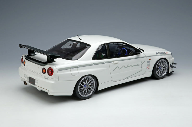 Make Up Co., Ltd / Eidolon 1:18 Nissan Skyline GT-R (BNR34) Mine's V-spec N1 2021 with BBS Wheel