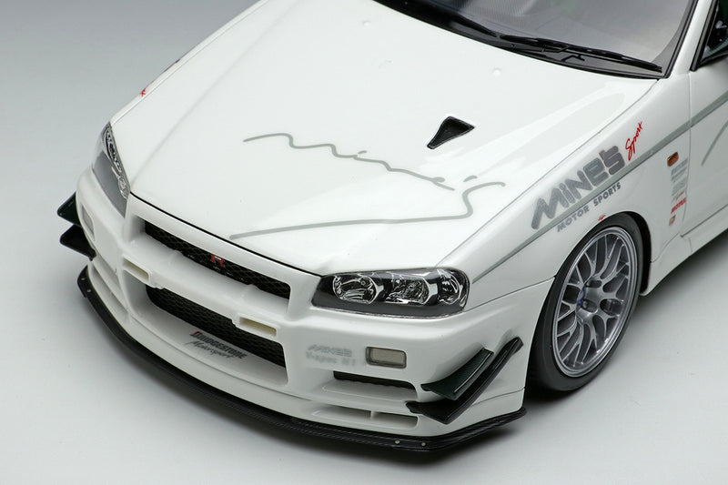 Make Up Co., Ltd / Eidolon 1:18 Nissan Skyline GT-R (BNR34) Mine's V-spec N1 2021 with BBS Wheel