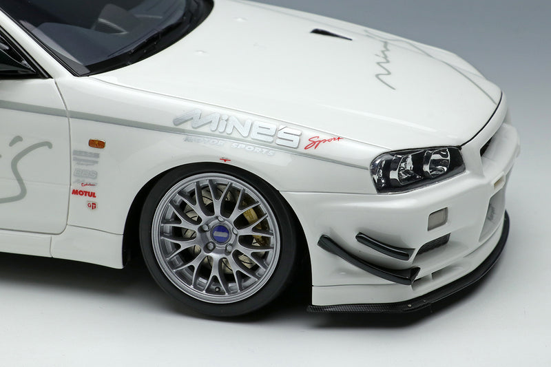 Make Up Co., Ltd / Eidolon 1:18 Nissan Skyline GT-R (BNR34) Mine's V-spec N1 2021 with BBS Wheel