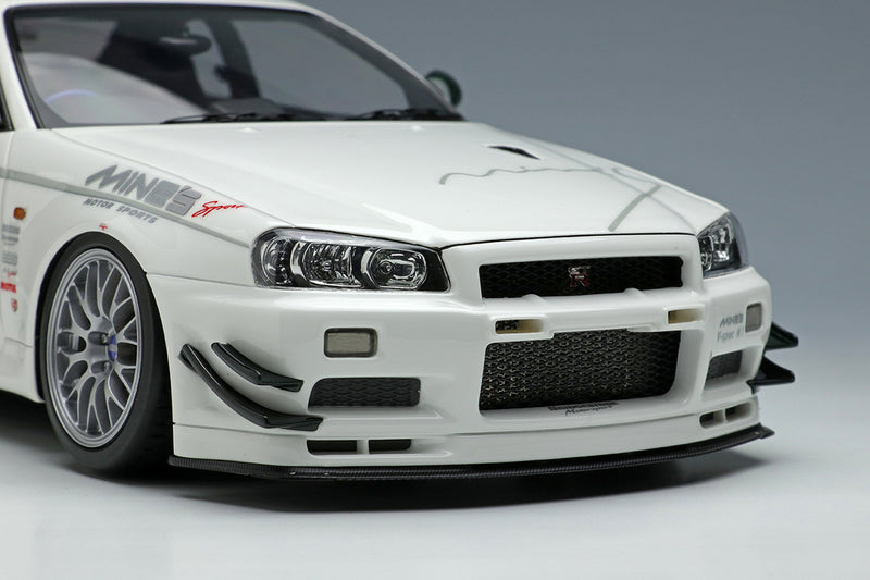 Make Up Co., Ltd / Eidolon 1:18 Nissan Skyline GT-R (BNR34) Mine's V-spec N1 2021 with BBS Wheel