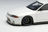 *PREORDER* Make Up Co., Ltd / Eidolon 1:43 Nissan Skyline GT-R (BNR32) Garage Active Skyline GT-R Widebody (RC-VI Wheel) in Pearl White