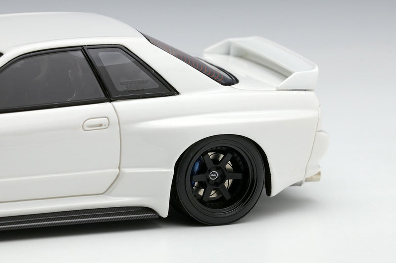 *PREORDER* Make Up Co., Ltd / Eidolon 1:43 Nissan Skyline GT-R (BNR32) Garage Active Skyline GT-R Widebody (RC-VI Wheel) in Pearl White