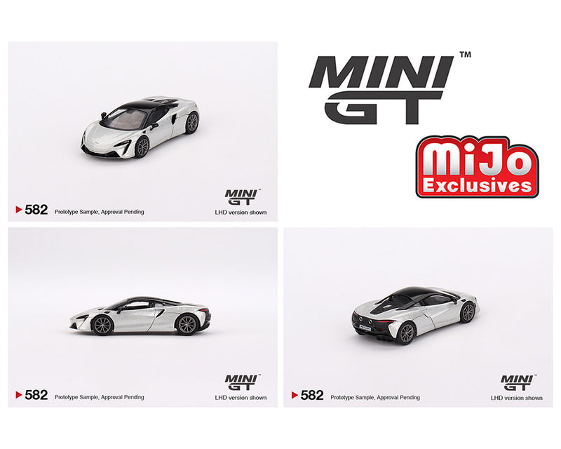 MINIGT 1:64 McLaren Artura in Ice Silver