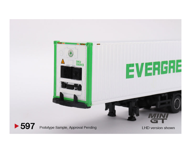 MINIGT 1:64 Western Star 49X with 40′ Reefer Container EVERGREEN Edition