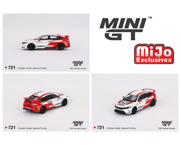 MINIGT 1:64 Honda Civic Type R #2 2023 Pace Car in White