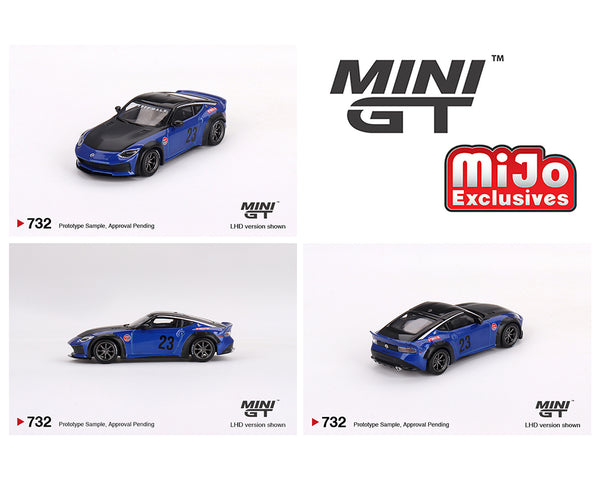 MINIGT 1:64 Nissan Z LBWK in Serian Blue