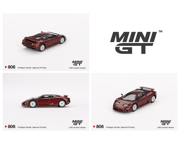 *PREORDER* MINI GT 1:64 Bugatti EB110 GT Dark Red Metallic