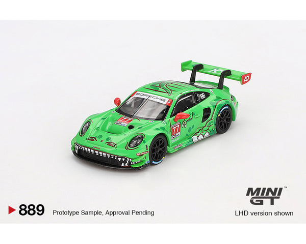 *PREORDER* MINI GT 1:64 Porsche 911 GT3 R #77 AO Racing 2024 IMSA Daytona 24 Hrs GTD Pro 2nd Place