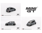 MINIGT 1:64 ABARTH 595 LB-WORKS x Abas Works in Grey