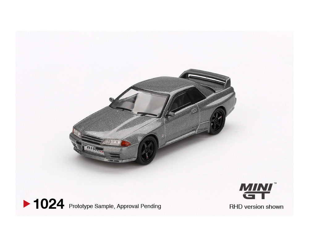 MINI GT 1:64 Nissan Skyline GT-R (NISMO BNR32 CRS Version) in Dark Metal Gray