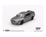 MINI GT 1:64 Nissan Skyline GT-R (NISMO BNR32 CRS Version) in Dark Metal Gray
