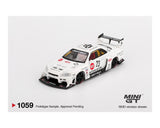 MINI GT 1:64 Nissan LB-ER34 Super Silhouette ATHLETE/COLLET in White